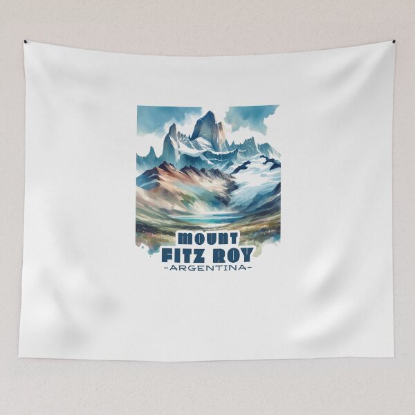 Item preview, Cerro Mount Fitz Roy Argentina Watercolor Art designed and sold by SambaStyles.