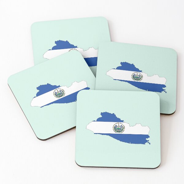 Item preview, El Salvador country shape flag designed and sold by Rachael Taylor.