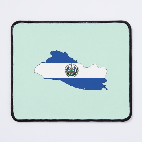 Item preview, El Salvador country shape flag designed and sold by Rachael Taylor.