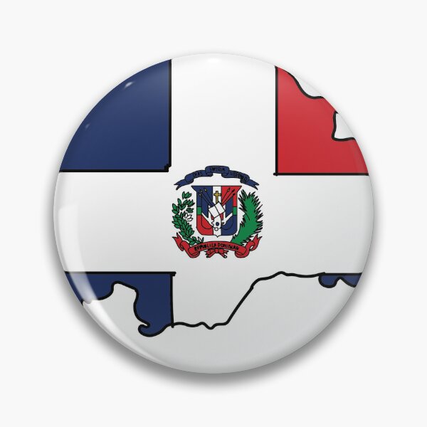 Item preview, Dominican Republic country shape flag designed and sold by Rachael Taylor.