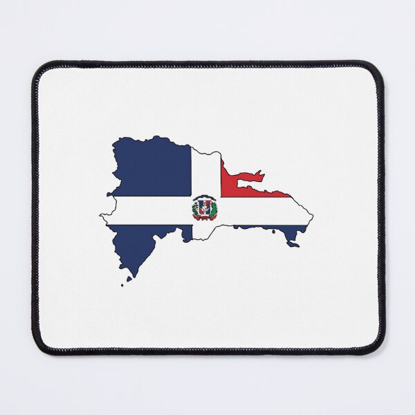 Item preview, Dominican Republic country shape flag designed and sold by Rachael Taylor.