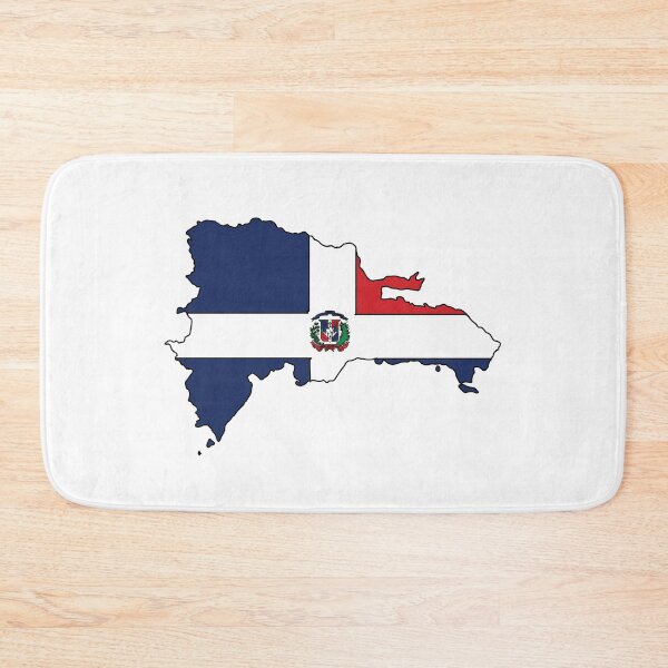 Item preview, Dominican Republic country shape flag designed and sold by Rachael Taylor.