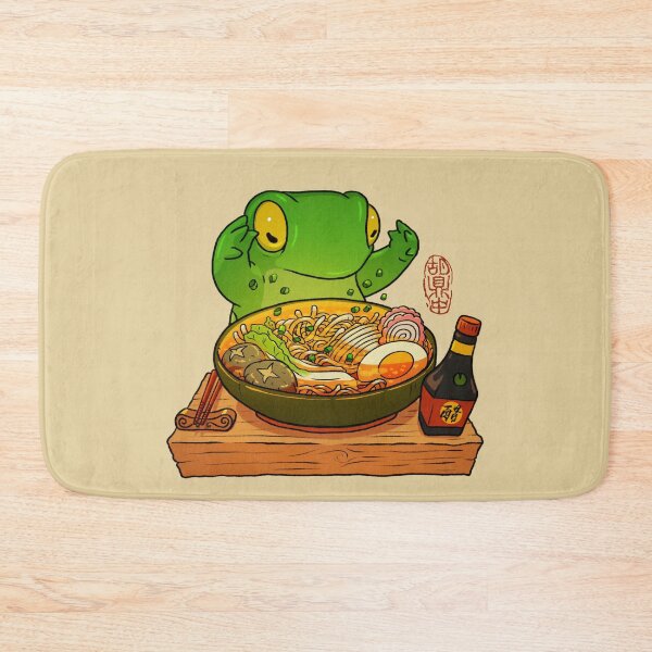Item preview, frog making ramen art designed and sold by DingHuArt.