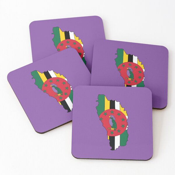 Item preview, Dominica country shape flag designed and sold by Rachael Taylor.