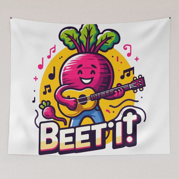 Item preview, Beet It Funny Vegan designed and sold by KitonicTees.