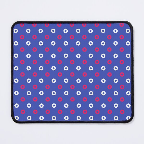 Item preview, Blue White Red Polka Dots Modern Contemporary Print Pattern designed and sold by VioletsnPansies.