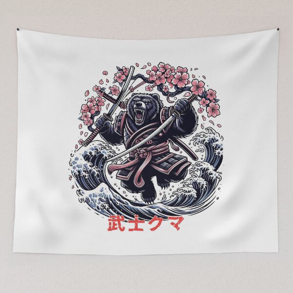 Item preview, The Epic Battle of the Samurai Bear designed and sold by UnrealQuake.