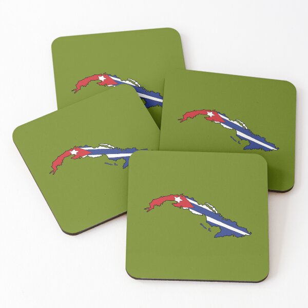 Item preview, Cuba country shape flag designed and sold by Rachael Taylor.