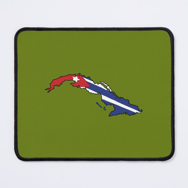 Item preview, Cuba country shape flag designed and sold by Rachael Taylor.