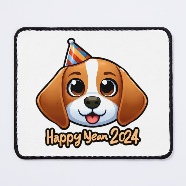 Item preview, Beagle Bliss: Overflowing Joy for the New Year designed and sold by EpicPaws.