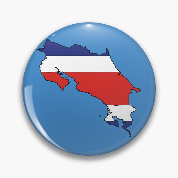 Item preview, Costa Rica country shape flag designed and sold by Rachael Taylor.