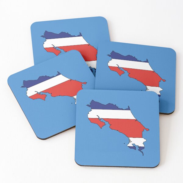 Item preview, Costa Rica country shape flag designed and sold by Rachael Taylor.