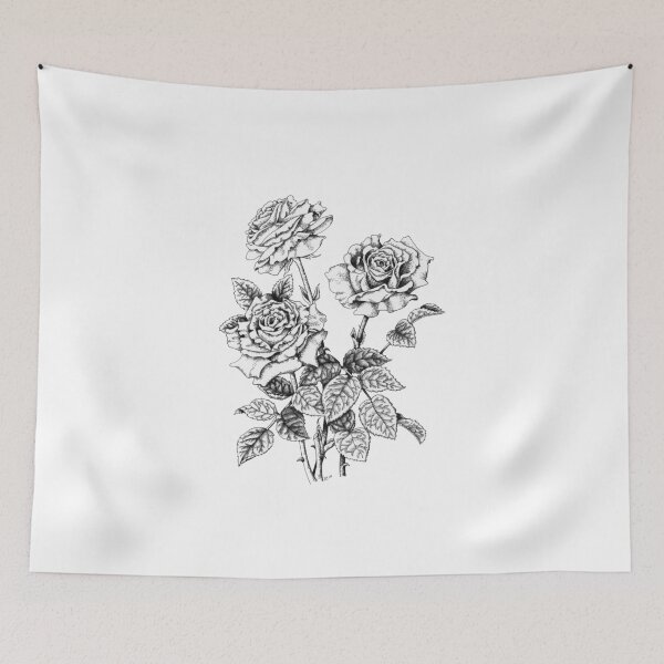 Item preview, Pen and Ink Roses (pen and ink on paper) designed and sold by Painting By Nature.