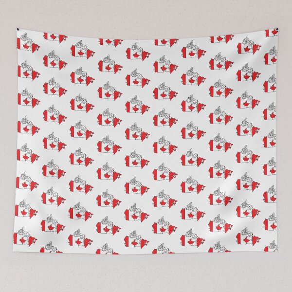 Item preview, Canada country shape flag designed and sold by Rachael Taylor.