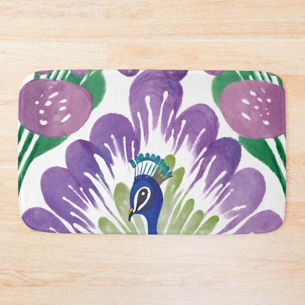 Item preview, Good Luck Watercolor Peacock designed and sold by AnimaliaStar.