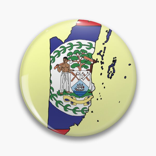 Item preview, Belize country shape flag designed and sold by Rachael Taylor.