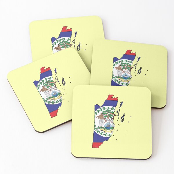 Item preview, Belize country shape flag designed and sold by Rachael Taylor.