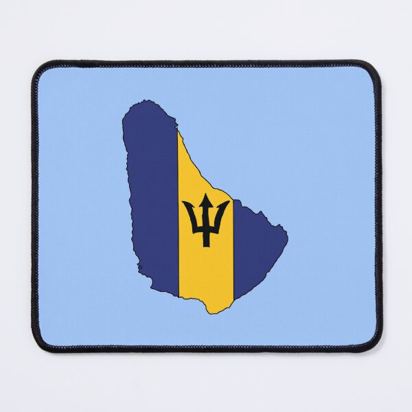 Item preview, Barbados country shape flag designed and sold by Rachael Taylor.