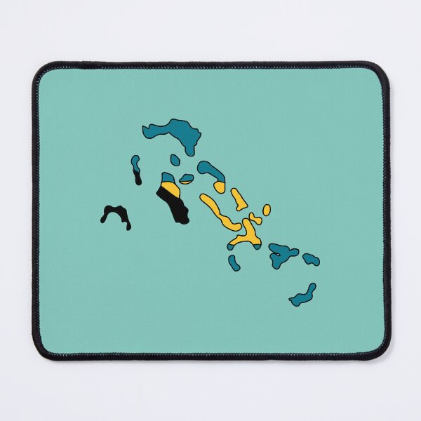 Item preview, Bahamas country shape flag designed and sold by Rachael Taylor.