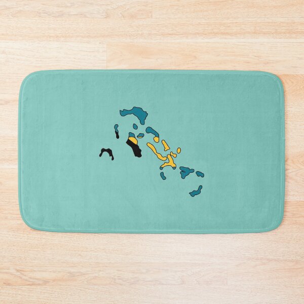 Item preview, Bahamas country shape flag designed and sold by Rachael Taylor.
