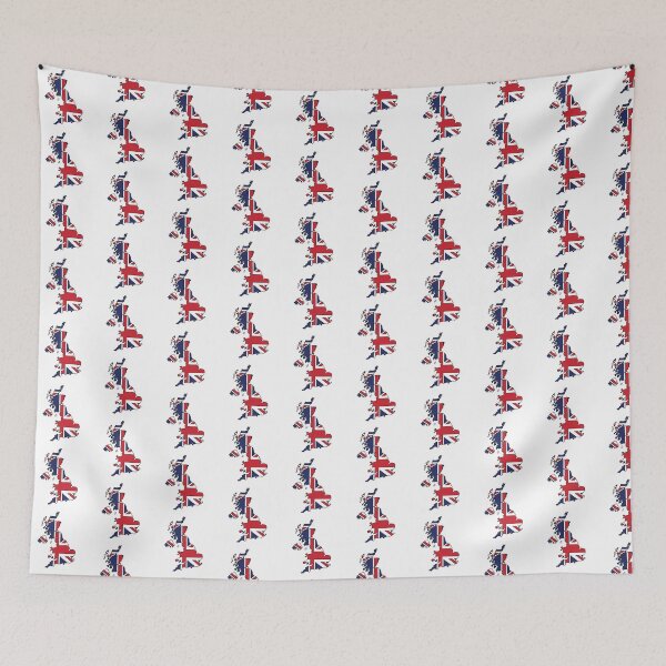 Item preview, United Kingdom country shape flag designed and sold by Rachael Taylor.
