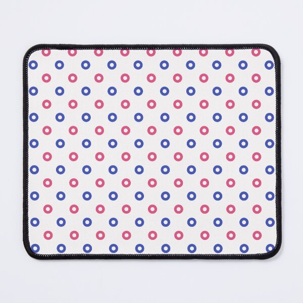 Item preview, Blue White Red Polka Dots Modern Contemporary Print Pattern designed and sold by VioletsnPansies.