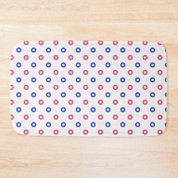 Item preview, Blue White Red Polka Dots Modern Contemporary Print Pattern  designed and sold by VioletsnPansies.