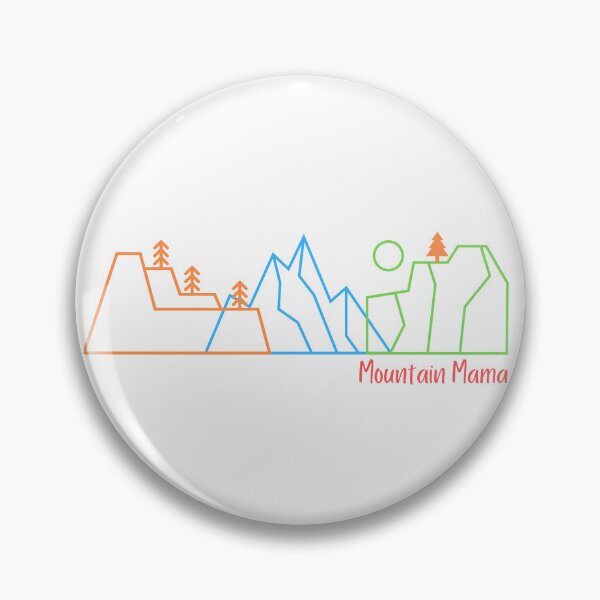 Item preview, Mountain Mama Colorful Womens Outdoors Nature Art Print designed and sold by IntoClearWater.