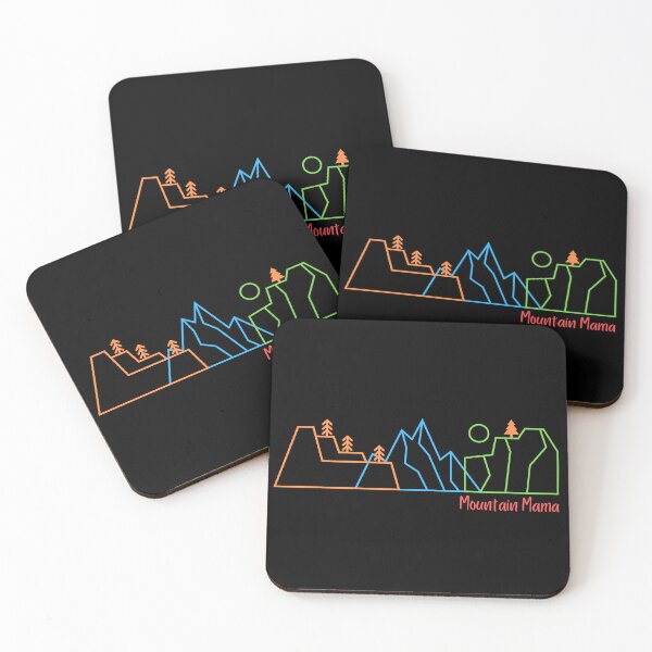 Item preview, Mountain Mama Colorful Womens Outdoors Nature Art Print designed and sold by IntoClearWater.