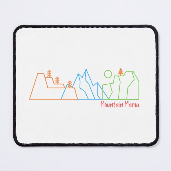 Item preview, Mountain Mama Colorful Womens Outdoors Nature Art Print designed and sold by IntoClearWater.