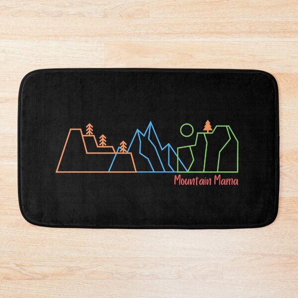 Item preview, Mountain Mama Colorful Womens Outdoors Nature Art Print designed and sold by IntoClearWater.