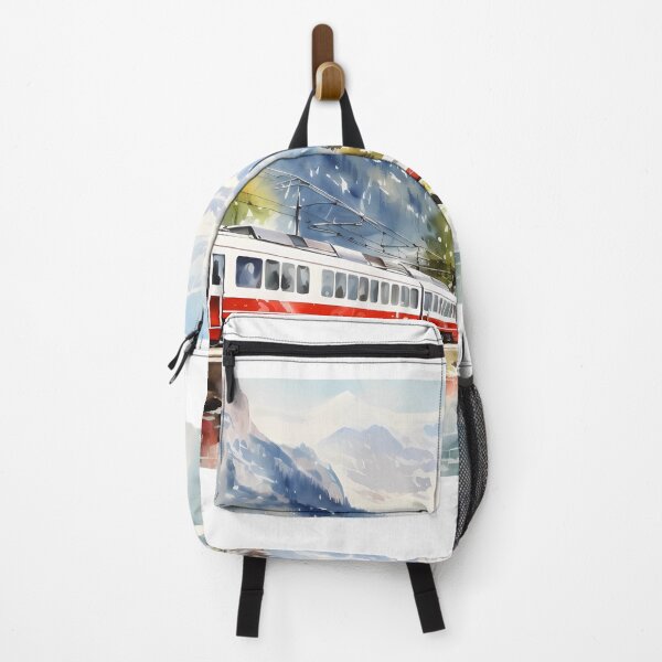 Item preview, Interlaken Train Switzerland designed and sold by fluidwatercolor.