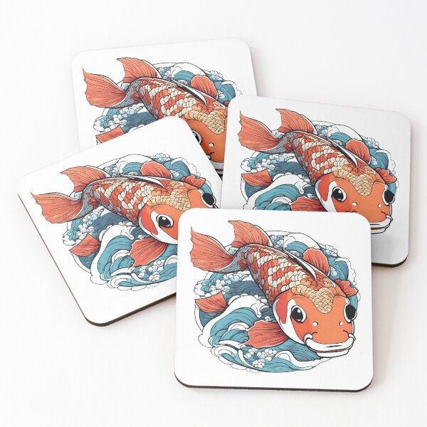 Item preview, Japanese Koi Fish Design Asian Aesthetic Lover Carp designed and sold by gillys.
