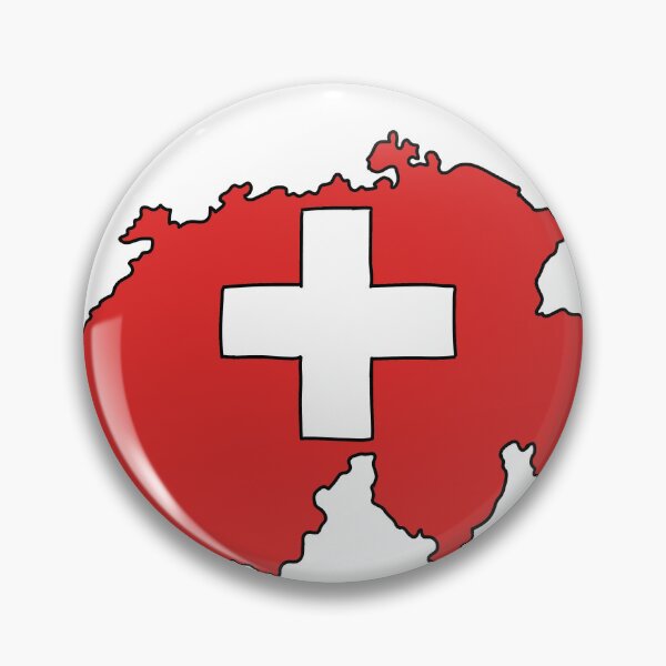 Item preview, Switzerland country shape flag designed and sold by Rachael Taylor.