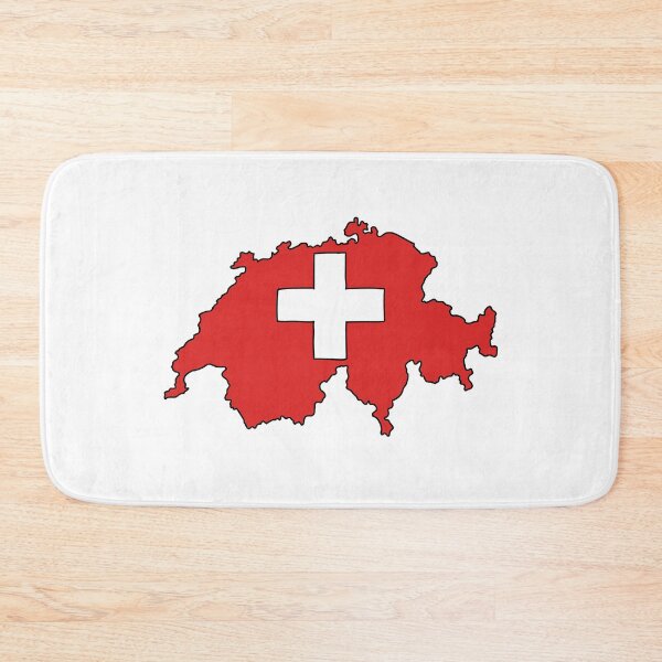 Item preview, Switzerland country shape flag designed and sold by Rachael Taylor.