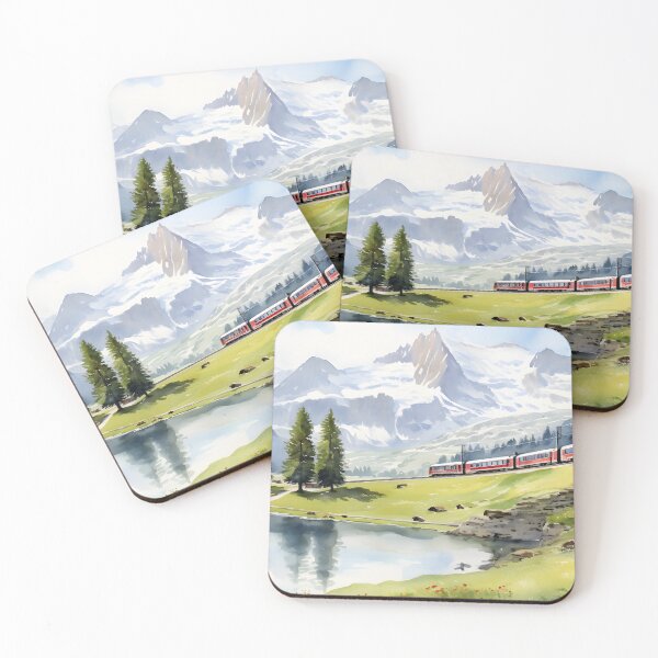 Item preview, Jungfaujoch Switzerland  designed and sold by fluidwatercolor.