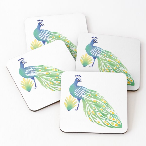 Item preview, Lucky Watercolor Peacock designed and sold by AnimaliaStar.