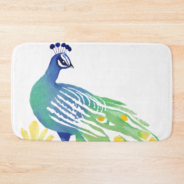 Item preview, Lucky Watercolor Peacock designed and sold by AnimaliaStar.