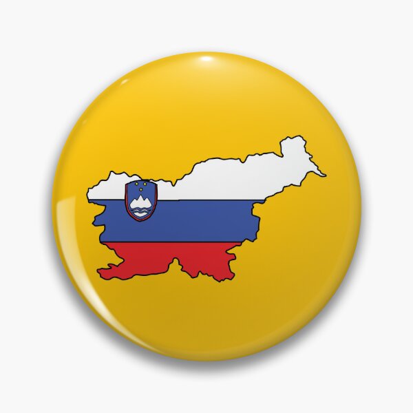 Item preview, Slovenia country shape flag designed and sold by Rachael Taylor.