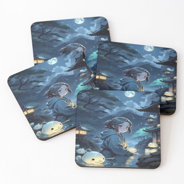 Item preview, Anime girl at night designed and sold by saly55887.