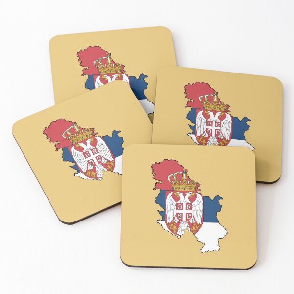 Item preview, Serbia country shape flag designed and sold by zenithcreative.