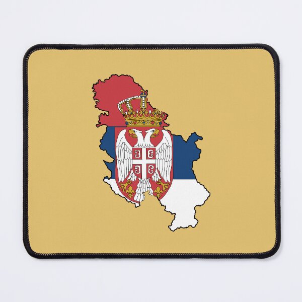 Item preview, Serbia country shape flag designed and sold by Rachael Taylor.