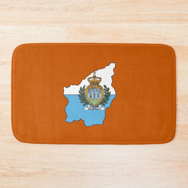 Item preview, San Marino country shape flag designed and sold by Rachael Taylor.