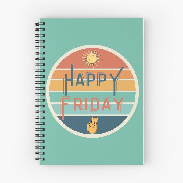 Item preview, Happy Friday Sunset Retro designed and sold by MagpieMoonUSA.