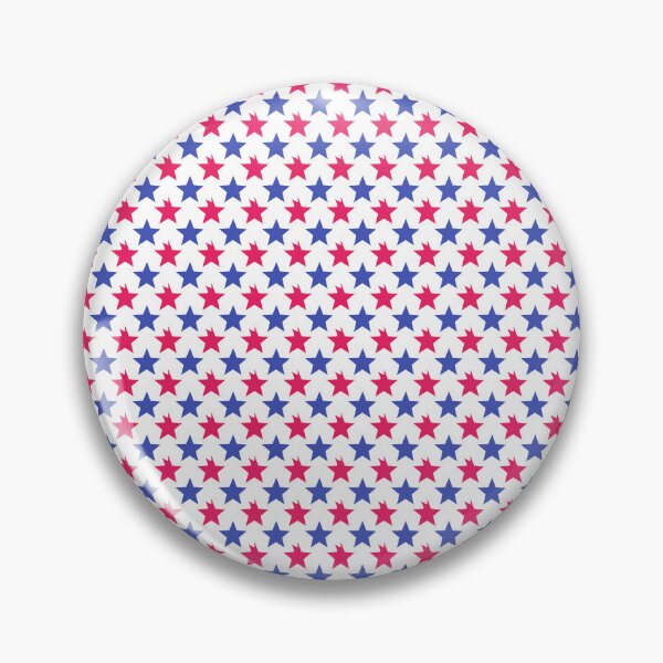 Item preview, Blue White Red Stars Modern Contemporary Print Pattern  designed and sold by VioletsnPansies.