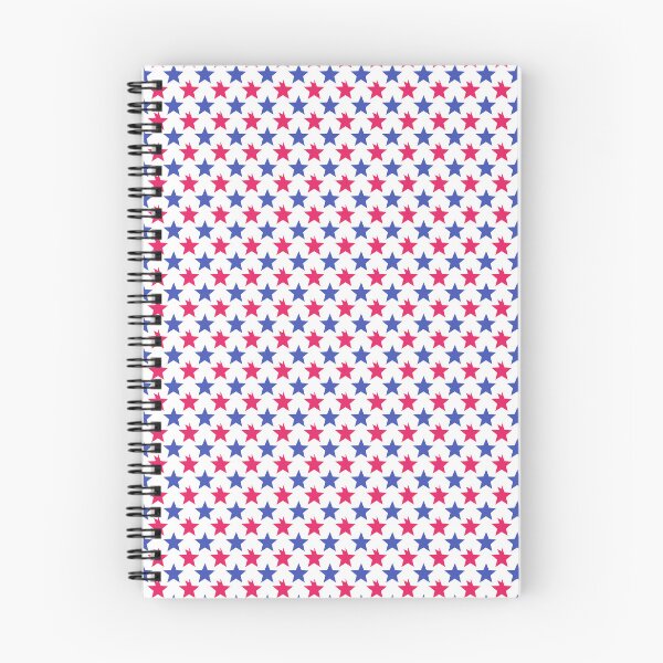 Item preview, Blue White Red Stars Modern Contemporary Print Pattern  designed and sold by VioletsnPansies.
