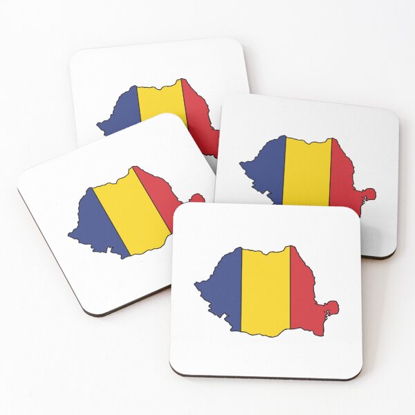 Item preview, Romania country shape flag designed and sold by Rachael Taylor.