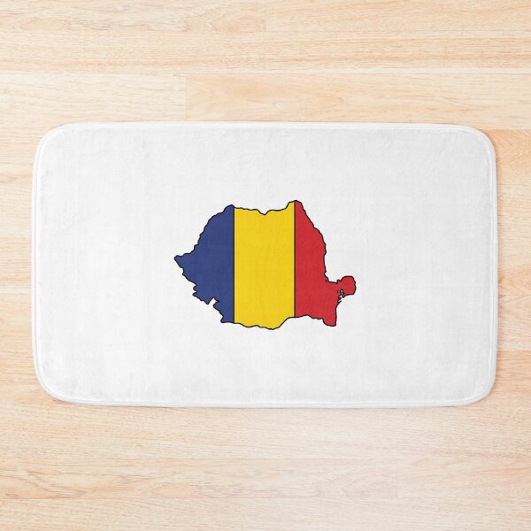Item preview, Romania country shape flag designed and sold by Rachael Taylor.