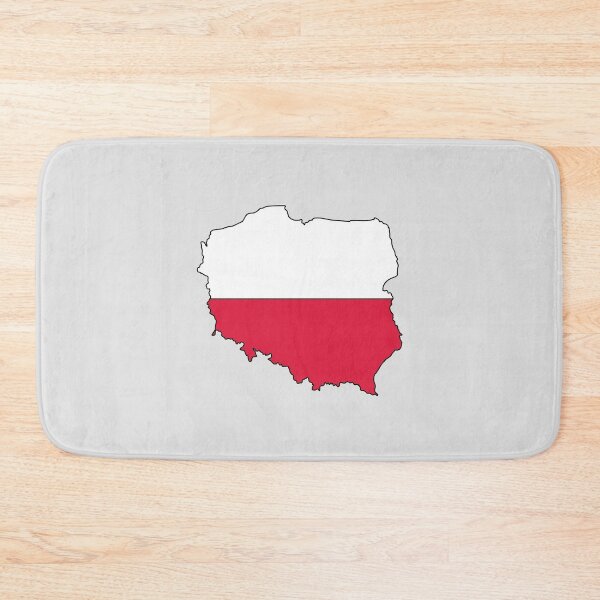 Item preview, Poland country shape flag designed and sold by Rachael Taylor.