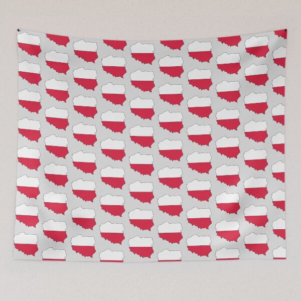 Item preview, Poland country shape flag designed and sold by Rachael Taylor.